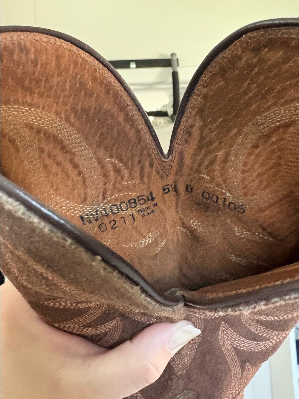 1883 Lucchese Chocolate Wax Comanche Ladies Western Boots size 5.5 - Picture 9 of 11